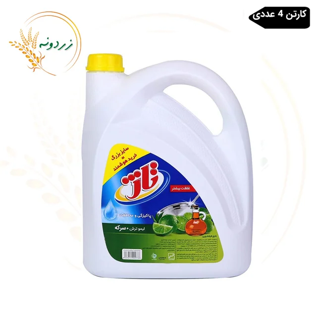 مايع ظرفشويي تاژ 4 عددي 3750 گرمي ليمو سرکه